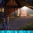 kolpop Solar Lights Outdoor 2 Pack, 140LED/3 Modes Motion Sensor Wall Lights Solar Powered, Wireless IP65 Waterproof Solar Lights Outside Bright for Deck Steps Fence Patio Front Door Pathway, White