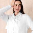 Motherhood Maternity Women's Long Sleeve Funnel Neck Nursing Pullover Pregnancy Sweatshirt for Breastfeeding