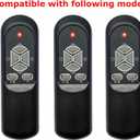 Replacement Remote Control for Lifesmart LS-4W1500-X LS-6DMIQH-X LS-8WIQH-LB-IN Portable Electric Infrared Quartz Indoor Medium Room Space Heater