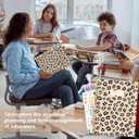 Teacher Planner 2026-2027, Jul 2026-Jun 2027 Academic Year, 8.5" x 11" Lesson Planner Book for Teacher Calendar, Spiral Bound Planners, Planning Stickers, Colorful Monthly Tabs, Leopard