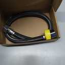 uxcell Faucet Supply Line Connector, G1/2 Female x G1/2 Female 20 Inch Long Braided 304 Stainless Steel Water Supply Hose, Black