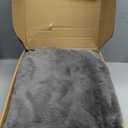 UGG Plush Faux Fur Throw Blanket Reversible Medium Weight Luxury Soft Throw Blankets for Bed or Chair, Hypoallergenic, Machine Washable, Home Decor, 50-inch x 70-inch, Charcoal Dark Grey (Euphoria)