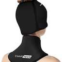 ComfiTECH Cold Cap and Neck Ice Pack Wrap Gel Combo, Care Package for Head and Cervical, Medium