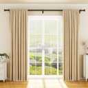 YaFex Curtain Rods 32-144 Inch, Heavy Duty 1 Inch Adjustable Curtain Rod for Windows, Black Extra Long Window Treatment Rods, Modern Design, Easy Installation