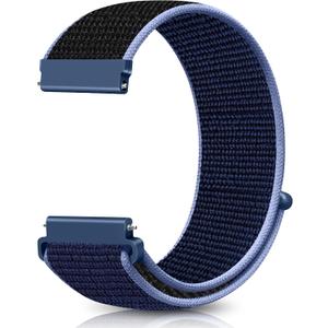24mm Nylon Sport Quick Release Watch Band Compatible with Garmin Venu X1/TicWatch Altas/TicWatch Pro 5/Pro 5 Enduro/COROS Nomad/iTouch AIR 4 41mm 46mm/AIR 3 44mm/Suunto 9/9 Baro/9 Titanium