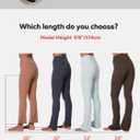 Sunzel High Waist Mini Flared Leggings for Women, Tummy Control Casual Flare Yoga Pants for Yoga Workout Gym 28" Black XL