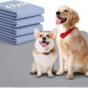 4 Pack 36" x 38" Washable Dog Pee Pads - Leak Proof Quick Drying Pet Pads for Dogs, Reusable Puppy Training Pads, Anti-Slip Floor Mat for Dogs, Cats, Bunny, Seniors Bed Pad, Blue 