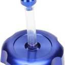 Riloer CNC Aluminum Gas Fuel Tank Cap with Vent Breather Tube, 40mm/1.57in Gas Fuel Tank Cap, Petrol Diesel Cover, Fit for 50cc 70cc 90cc 110cc 125cc Coolster, Blue