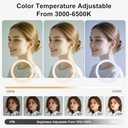 13" Selfie Ring Light with 74" Tripod Stand, RGB Full Color Modes Selfie Light with Extendable Tripod, Phone Holder, iPad Holder, Remote for iPhone & Android,TikTok/Makeup/Photography/Vlog
