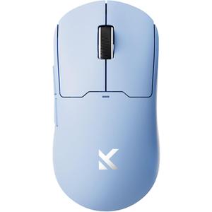 MCHOSE A5 Ultra V2 Wireless Gaming Mouse, Symmetrical Design, 54 Grams,Wired 8K/Wireless 4K Polling PAW3395 26K DPI Optical Sensor, 130 Hours Battery Life, Tri-Mode Connection - Blue