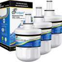 EXCELPURE DA29-00003G Replacement for Samsung HAFCU1,RSG257AARS,DA29-00003F, RF267AERS, HDX FMS-1, RF26XAERS, RF267ABRS, RFG237AARS, RFG238AARS, HAFIN2/EXP, RF263AEBP, Refrigerator Water Filter, 3PACK