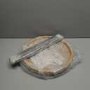 SwallowLiving Small Round End Table - Side Table with Solid Wood Top & Sturdy Metal Legs, Space-Saving Accent Table for Living Room, Bedroom, Balcony - Easy Assembly, Minimalist Modern Design