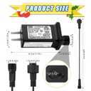 30V 0.3A Class 2 Power Supply Replacement LED Transformer IP44 LED Light Controller Low Voltage Transformer for Christmas String Light Inflatable Device (30V9W 8Modes 1PC)