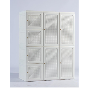 ANTBOX Portable Wardrobe Closet Storage Organizer for Clothes,Transparent Door Panels,Suitable for Living Room, Bedroom,Plastic Wardrobe with Magnetic Door and Easy Assembly 10 Cubes