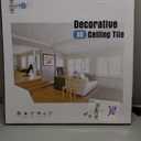 Art3d 12-Pack Square Black Drop Ceiling Tile 2ft x 2ft, PVC Ceiling Panel 24 x 24in.