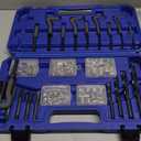 Orion Motor Tech 172pc Thread Repair Kit, SAE Helicoil Repair Kit with HSS Drill Bits Taps Inserts Breakoff Installation Tools, Auto Rethreading Restorer Tool Kit in 1/4" 5/16" 3/8" 7/16" 1/2"