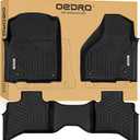 OEDRO Upgraded Custom Floor Mats Fit for 2013-2018 Dodge Ram 1500 Quad Cab, 2019-2024 Dodge Ram 1500 Classic Quad Cab (NOT for New Body), All Weather Front & 2nd Seat Floor Liners