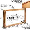 MAINEVENT Together They Built A Life They Loved Sign 8x17 Inch, Farmhouse Love Signs For Home Decor And So They Built A Life They Loved Rustic Love Signs Wall Decor For Bedroom