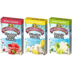 Margaritaville Singles to Go Drink Mix Ultimate Summer Variety Pack, 1 Strawberry Daiquiri, 1 Pina Colada, 1 Margarita, 1 CT Pack Of 3,                 Non-Alcoholic, BB Date: 05/2026