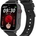 Kids Smart Watch Toys for Boys Girls  Children Watch for Kids 4-12 Years Touch Screen Watches with 15 Games Video Camera Music Player Alarm School Mode Education Birthday Gifts (4G Purple) (Black)