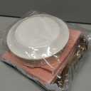 Pink and Gold Paper Tableware Set 150PCS 50 x 7'' Dessert Plates & 50 x 6.5'' Napkins & 50 x 7.3'' Forks,Disposable Party Supplies for Baby Showers,Birthday,Wedding,Bridal Showers, Anniversary