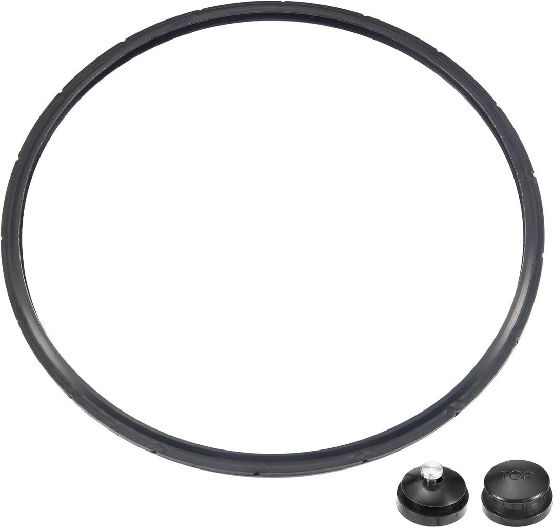 09905 Pressure Canner Sealing Ring,Replacement Gasket for Presto Pressure Cooker 01710 01740 01750 01770 01780 by FreeCat, Includes Automatic Air Vent & Overpressure Plug
