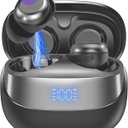 Sleep Earbuds Bluetooth 5.4 in Ear Light-Weight Headphones, Mini Sleep Headphones Small Design for Side Sleepers, 47H Playtime with Charging Case, Clear Calls Earphones, Matte Black