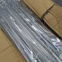 41 Inches Pig Tail Electric Fence Post, 50 Pack Stainless Steel Step in Fence Post, Electric Fencing Post for Garden and Livestock, White