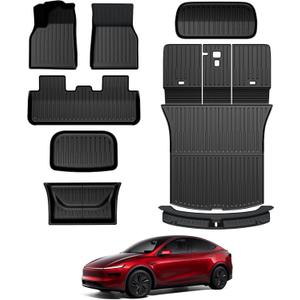 Floor Mats for 2025 2026 2027 Tesla Model Y Juniper Accessories