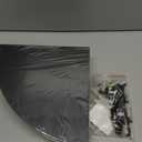 HORLIMER Floating Corner Shelf Wall Mount, Set of 6 Rustic Wood Corner Wall Shelves for Bedroom, Living Room, Bathroom, Kitchen (Black) (Fan-Shaped)