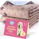 Super Absorbent Washable Pee Pads for Dogs - 2-Pack Superior Reusable Puppy Pads Pet Training Pads 100% Waterproof Dog Pee Pad Protects Against Urine Leakage Non-Slip Grip Prevents Slipping& Bunching