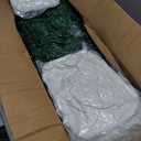 6 ft Artificial Christmas Tree with Snow Set Large Snow Flocked Christmas Green Tree with 35.3 Ounces Fluffy Cotton for Xmas Holiday Winter Home Office Party Decoration