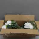 30 PCS Fake White Roses, Artificial White Flowers Bulk Realistic Silk Faux Roses with Stems for Wedding Decorations Table Centerpieces Bridal Bouquet DIY Floral Arrangement Event Party Home Decor