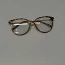 Gaoye Blue Light Blocking Glasses - Trending Round TR90 Frames, Metal Arms, UV400 Protection - Matching Soft Case (*1-tea Leopard/Transparent Lens)