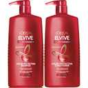 L'Oreal Paris Elvive Color Vibrancy Protecting Shampoo and Conditioner Set for Color Treated Hair, 28 Fl Oz (Set of 2) (RED)