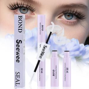 Clear Lash Glue - Lash Bond and Seal Waterproof Lash Clusters Glue Easy to Use 2 in 1 Strong Hold DIY Eyelash Adhesive for Cluster& Individual Lashes DIY Eyelash Lash Cluster Glue10ml (White)