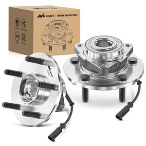 Nilight Front Wheel Bearing Hubs for Dodge Ram 1500 2012 2013 2014 2015 2017 2018 Classic 2019, Wheel Bearing and Hubs Assembly Set Replacement with 5-Lug and ABS, OEM 515151