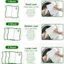 2 x Laundry Detergent Sheets, Ultra Concentrated Rapid-Dissolve Laundry Soap Sheets, Zero Residue, Plant-Based Stain Remover Plastic-Free Laundry Strips, Fresh Scent, 30 Count (Pack of 1)