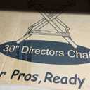 30" Extra Tall Folding Director Chair, Lightweight Aluminum Makeup Chair