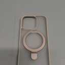 TORRAS Desert Titanium for iPhone 16 Pro Case Magnetic Stand, [Compatible with MagSafe][Flexible Stable Stand] Mil-Grade Protection Translucent Slim Anti-Scratch Ring Kickstand, Rose Gold 6.3", Ostand