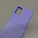 Galaxy A03S Case 6.5 inch, Soft Liquid Silicone Protective and Anti-Scratch Microfiber Lining Shockproof Compatible with A03S Cover (Purple)