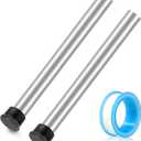 RV-5 2PCS RV Water Heater Anode Rod, 9.25"L x 3/4" NPT Magnesium Anode Rod for RV Water Heater with Wrap Teflon Tape