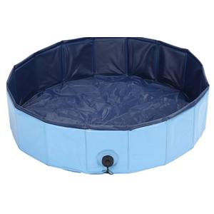 Pet Bathtub, Foldable Anti-Slip Pet Leakproof Bathtub, Portable for Cats Dogs Children(S, Blue)