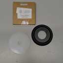 Tub Spout Cover Ring with Seal Back Hole Cover Fit 1/2" Copper Pipe, Thread Pipe, Prvent Leaking from Behind Tub Spout, 1-1/2 Inch ID and 3-5/8 Inch OD, Matte Black