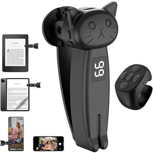 Remote Page Turner for Kindle, Camera Camcorder Remote Controls for TikTok Tablets Without Touching Your Screen, 2-in-1 Page Clicker Compatible with iPhone, Kobo, iPad, Android, Ideal Gift
