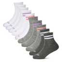 Fruit of the Loom Girls' Everyday Basics Socks, Ankle - 10 Pack - Assorted Size 10.5-4