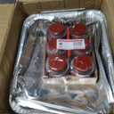 Alpha Living 6 Pack - Disposable Chafing Dish Buffet Set, Half Size Pans, Welded Body Food Warmers for Parties, Fuel Cans Complete Set, Warming Trays