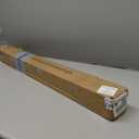 Antique Bronze Bay Window Curtain Rods with Aluminum End Cap Finials and Brackets,Adjustable 36-72 Inch Center Rod for windows (24-68), 20-36 Inch Side Rods for windows (16-32)