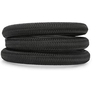 Pack of 2, 8AN Fuel Hose Line Stainless Steel Nylon Braided Oil Gas Fuel Line Hose 1 Meter