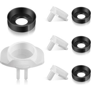 Dreyoo 4 Pack 101237 Cup Seal & Diverter Gate Compatible with Moen 3800 Tub Spout, Tub Spout Replacement Parts for Shower Bathtub Faucet Diverter